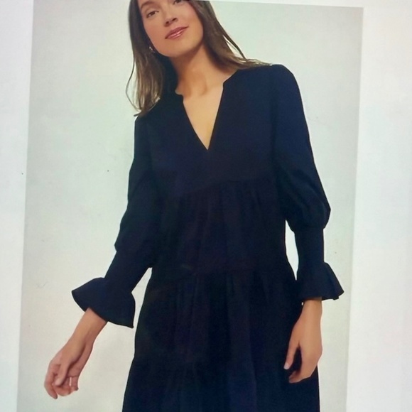 Tuckernuck Pomander Place Navy Cotton Poplin Kenzo Dress in Medium - Picture 1 of 7